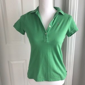 J. Crew green polo shirt